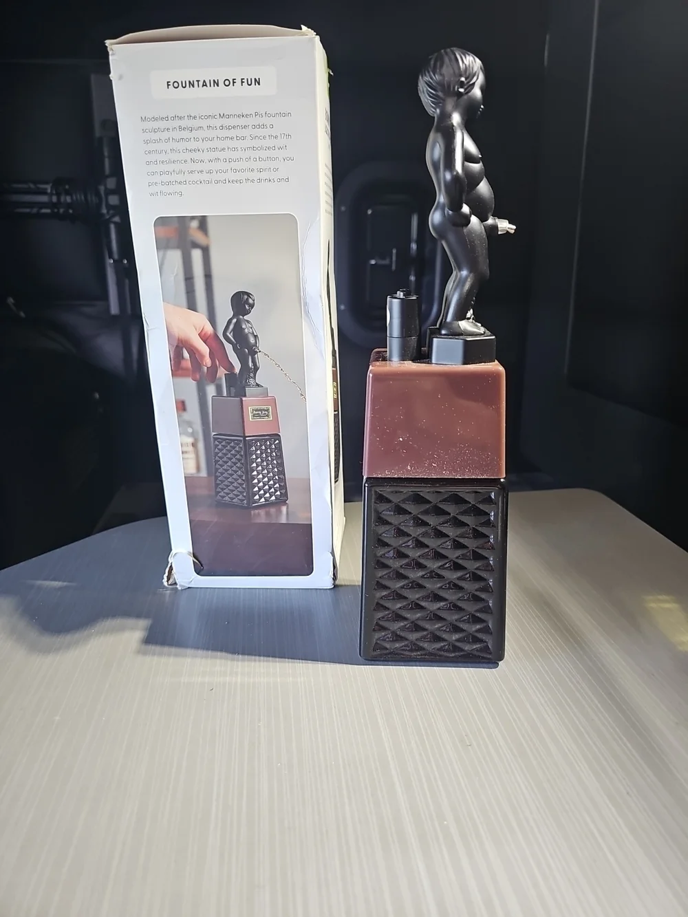 Liquor Dispenser, Novelty Drink Dispenser for Whiskey,‎ Bourbon, Bonny Boy OPEN